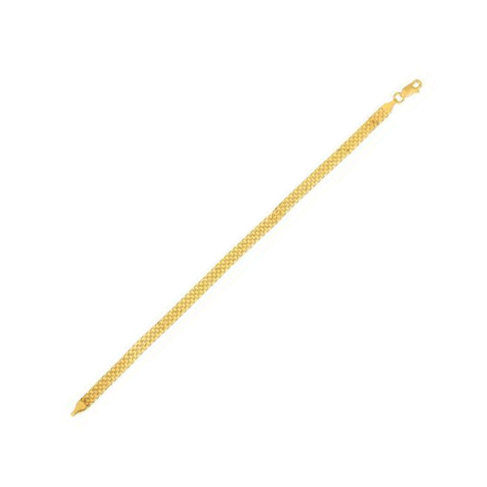 14k Yellow Gold Bismark Chain (4.70 mm) by Avera Group