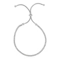 Adjustable Tennis Style Bracelet with Cubic Zirconia in Sterling Silver (4.00 mm) by Avera Group