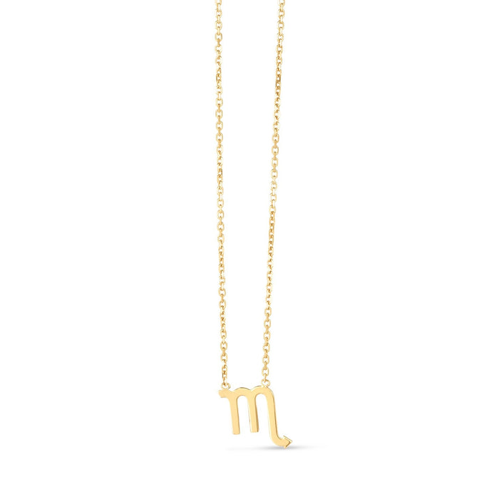 14K Yellow Gold Scorpio Necklace by Avera Group