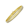 14k Yellow Gold Diamante Flex Bracelet by Avera Group