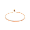 Adjustable Tennis Style Bracelet with Cubic Zirconia in Sterling Silver by Bids.com