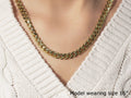 14k Yellow Gold Polished Miami Cuban Chain Necklace by Avera Group