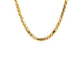 4.1mm 14k Yellow Gold Diamond Cut Round Franco Chain by Avera Group