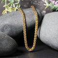 4.1mm 14k Yellow Gold Diamond Cut Round Franco Chain by Avera Group