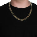 Solid Curb Chain in 14k Yellow Gold (11.23 mm) by Avera Group