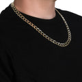 Solid Curb Chain in 14k Yellow Gold (11.23 mm) by Avera Group
