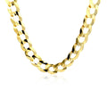 Solid Curb Chain in 14k Yellow Gold (11.23 mm) by Avera Group