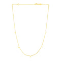 14K Yellow Gold Necklace with Triangles by Avera Group