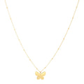 14k Yellow Gold Ppillon Butterfly Necklace by Avera Group