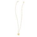 14k Yellow Gold Ppillon Butterfly Necklace by Avera Group