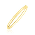10k Yellow Gold Dome Style Shiny Bangle by Avera Group