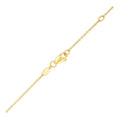 14k Yellow Gold Chain Necklace with Horizontal Arrow Pendant by Avera Group
