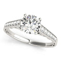 14k White Gold Cathedral Design Diamond Engagement Ring (1 1/4 cttw) by Bids.com