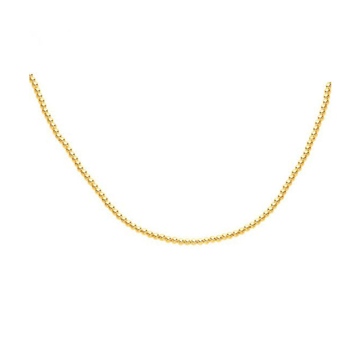 14k Yellow Gold Bead Chain (3mm) by Avera Group