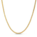 14k Yellow Gold Round Pave Franco Chain (4.00 mm) by Avera Group