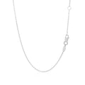 14k White Gold Smooth Flat Horizontal Bar Style Necklace by Avera Group