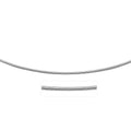 Sterling Silver Round Omega Style Chain Necklace with Rhodium Plating (1.55mm) by Avera Group