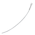 Sterling Silver Round Omega Style Chain Necklace with Rhodium Plating (1.55mm) by Avera Group