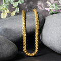 14k Yellow Solid Gold Diamond Cut Round Franco Chain (4.60 mm) by Avera Group