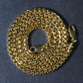 14k Yellow Solid Gold Diamond Cut Round Franco Chain (4.60 mm) by Avera Group