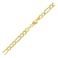 5.4mm 10k Yellow Gold Lite Figaro Bracelet by Avera Group