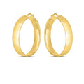 14k Yellow Gold Wedding Band Hoops (7x35mm) by Avera Group