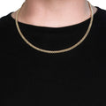 10k Yellow Gold Miami Cuban Semi Solid Chain (4.50 mm) by Avera Group