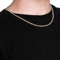 10k Yellow Gold Miami Cuban Semi Solid Chain (4.50 mm) by Avera Group