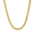 10k Yellow Gold Miami Cuban Semi Solid Chain (4.50 mm) by Avera Group