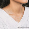 10k Yellow Gold Diamond Cut Cable Link Chain (0.87 mm) by Avera Group