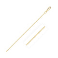 10k Yellow Gold Diamond Cut Cable Link Chain (0.87 mm) by Avera Group