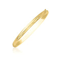 10k Yellow Gold Botanical Pattern Florentine Bangle by Avera Group