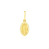 14k Yellow Gold Oval Religious Medal Pendant
