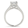 14k White Gold Princess Cut Split Shank Diamond Engagement Ring (1 1/8 cttw) by Bids.com