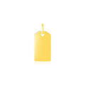 14K Yellow Gold Tag Pendant by Avera Group