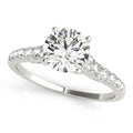14k White Gold Diamond Engagement Ring With Single Row Band (1 3/4 cttw) by Bids.com