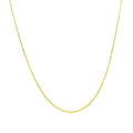 14k Yellow Gold Diamond Cut Cable Link Chain (0.68 mm) by Avera Group
