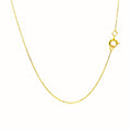 14k Yellow Gold Diamond Cut Cable Link Chain (0.68 mm) by Avera Group