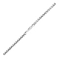 Sterling Silver Rhodium Plated Round Box Chain (5.20 mm) by Avera Group