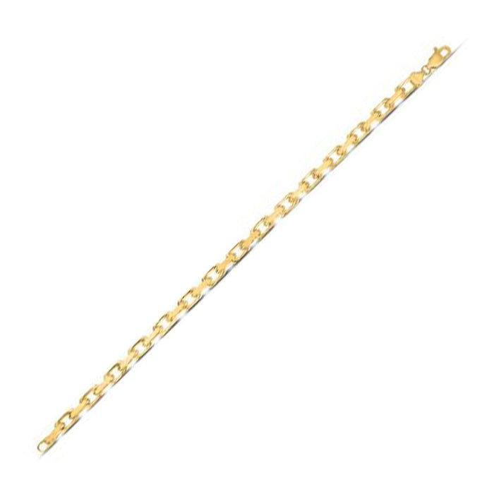 14k Yellow Gold French Cable Link Chain (4.80 mm) by Avera Group