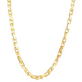 14k Yellow Gold French Cable Link Chain (4.80 mm) by Avera Group