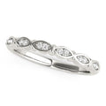14k White Gold Unique Infinity Design Diamond Wedding Band (1/10 cttw) by Bids.com