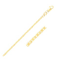 14k Yellow Gold Mariner Link Anklet 1.7mm by Avera Group