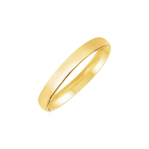 14k Yellow Gold Comfort Fit Wedding Band(3.00 mm) by Avera Group