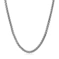 14k White Gold Solid Round Box Chain (2.50 mm) by Avera Group