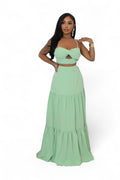Two Piece Maxi Skirt Set by The House of Stylez