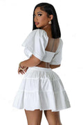 Off or On the Shoulder Cut Out Mini Dress by The House of Stylez
