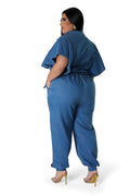 Curvy Denim Pants Set by The House of Stylez