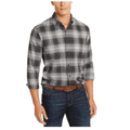 Club Room Mens Stretch Brushed Cotton Plaid Flannel Shirt by Vanessa Jane