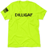 DILLIGAF  - Safety Yellow T-Shirt